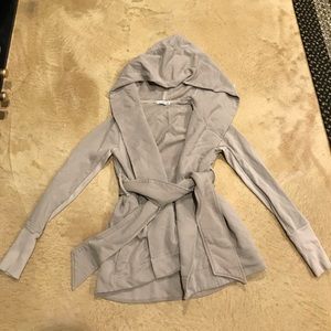 James Perse Belted Hoodie